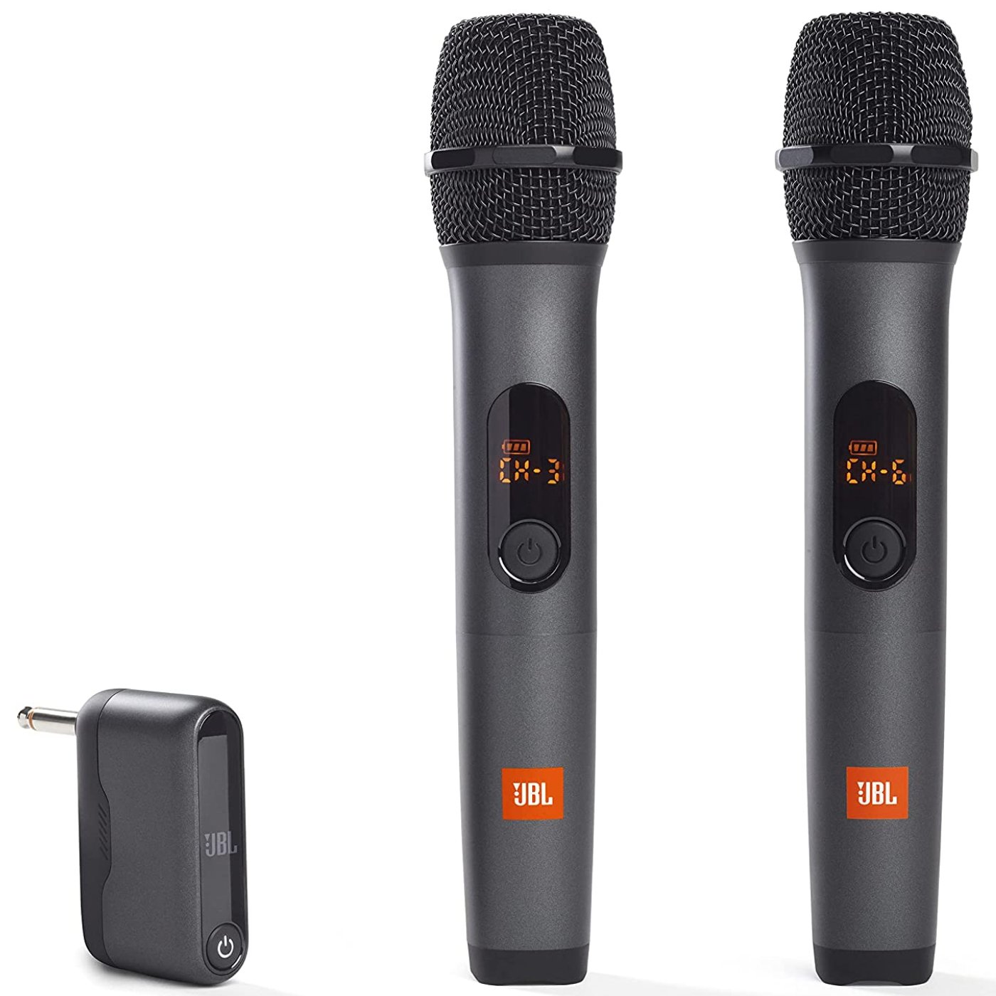 Set of 2 Wireless Karaoke Microphones – 11 Hour Run Time, USB