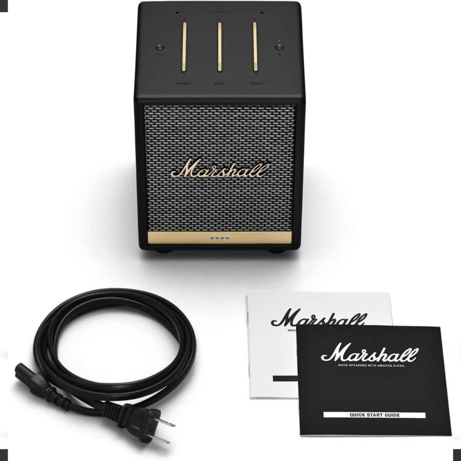 Marshall Uxbridge Home Voice Bluetooth Speaker with Amazon Alexa