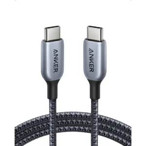 Anker 765 USB C to USB C Cable (140W Nylon 6ft ) - Grey